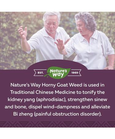 Nature s Way Horny Goat Weed Aphrodisiac with Horny Goat Weed Non-GMO - 60 Vegetarian Capsules - Buy Online on GoSupps.com