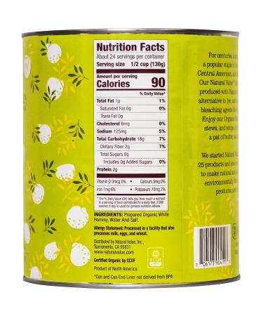 Natural Value Organic Hominy 108 Oz - Buy the Best Quality Hominy Online - Buy Online on GoSupps.com