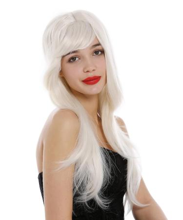 Buy WIG ME UP GF-W09-60 Long Straight Layered Bangs Wig - White Blonde Platinum International Shipping Available - Buy Online on GoSupps.com