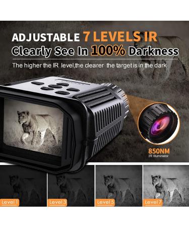 DSOON Mini Night Vision Goggles - HD 1080p, 984ft Viewing Range, 32G Card Included - Ideal for Hunting & Surveillance - Buy Online on GoSupps.com
