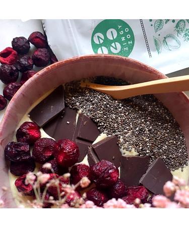  ZINGY ZOO Freeze Dried Sour Cherries | 100% Natural Cherries Sour Freeze Dried Fruit | Lyophilized Griottes Cherries | Free-dried nets - Buy Online on GoSupps.com