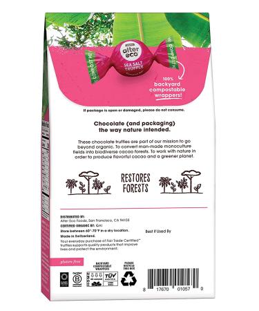 Alter Eco Organic Sea Salt Truffles - Dark Chocolate 4.2 oz | Gourmet Treats - Buy Online on GoSupps.com