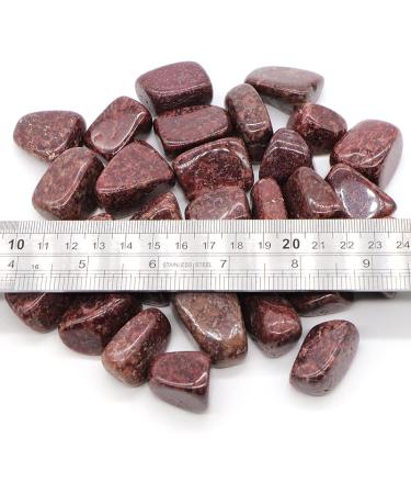 Crystal Hole Natural Red Spot Jasper Quartz Crystals and Stones Tumbled Bulk Specime Stones Home Aquarium Decoration Crystal Hole - Buy Online on GoSupps.com
