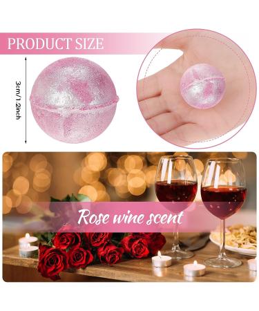 Set of 20 Pink Bath Bombs with Shea Butter - Mini Bath Fizzies for Women & Kids, Infused with Glitter for Relaxing Bubble Spa Experience - Buy Online on GoSupps.com