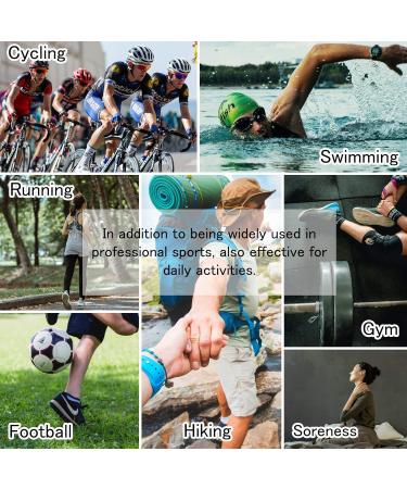 Buy 12 Rolls Kinesiology Tape | Waterproof 2" Muscle & Athletic Tape for Knees Shoulders & Pain Relief | 4X Beige Black & Blue | International Shipping Available - Buy Online on GoSupps.com