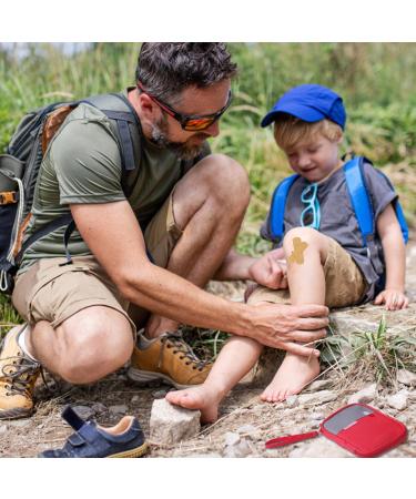 Tikplus Travel Pharmacy Bag - Portable Waterproof Mini First Aid Bag for Home & Camping - Emergency Medication Pocket (Red) - Buy Online on GoSupps.com