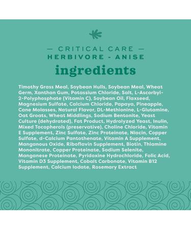 Oxbow Animal Health Critical Care Herbivore Anise Flavor 454 Gram Bag 70104 - Buy Online on GoSupps.com