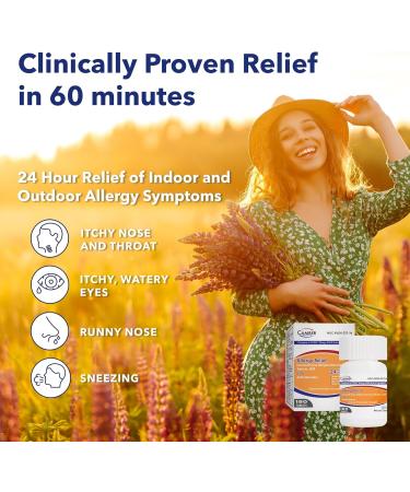 Camber Consumer Care Levocetirizine Dihydrochloride 5mg Antihistamine Tablets Generic Xyzal Allergy 24 Hour Allergy Relief Medicine (35 Count) - Buy Online on GoSupps.com