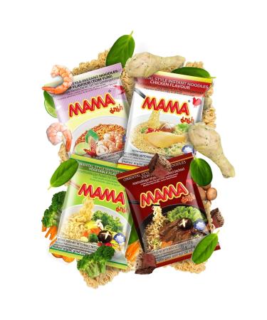 MAMA Instant Noodles Chicken - 55g | Authentic Thai Instant Noodles | Fast International Shipping - Buy Online on GoSupps.com