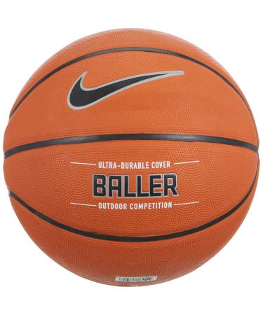 Nike Baller Basketball Full Size (29.5", Ages 13+) Amber/Black/Metallic Platinum