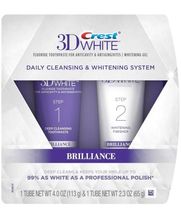 Crest Brilliance Daily Cleansing Toothpaste & Whitening Gel System - 4 Oz | International Shipping Available - Buy Online on GoSupps.com