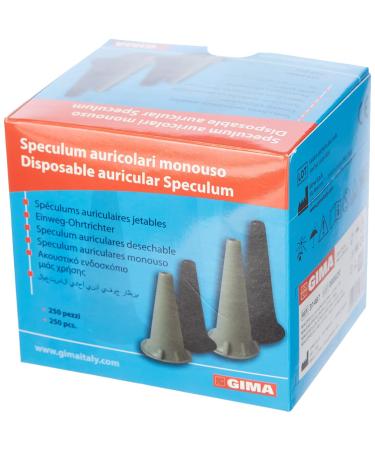 Gima Parker Otoscope with Mini Disposable Ear Speculum - Black Latex-Free 250 Pack - International Shipping Available - Buy Online on GoSupps.com