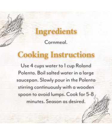 Roland Foods Medium Grain Yellow Polenta - 8.8 oz Box | Specialty Imported Food - Buy Online on GoSupps.com