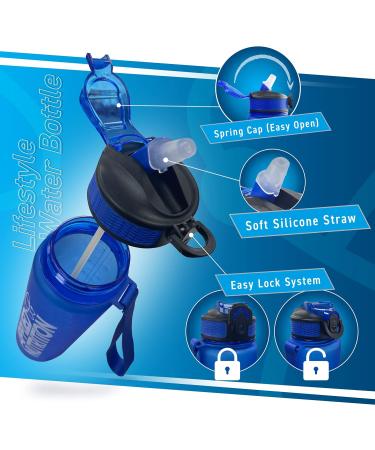 Applied Nutrition Water Bottle - 1 Litre Water Bottle Sports & Gym 1l Drinking Bottle - Buy Online on GoSupps.com