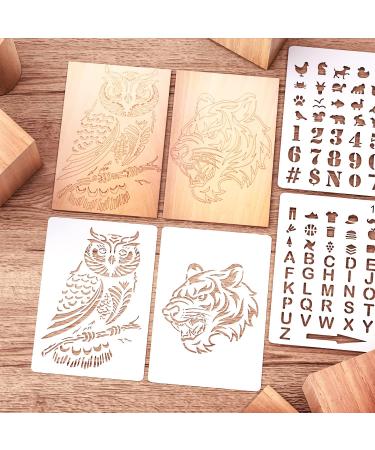 Wood Burning Kit with Digital Adjustable Strap and 24pcs Pyrography Pen Nib - Perfect Gift for Adults, Teens, and Kids | Double Pen Design in Black/Grey - Buy Online on GoSupps.com