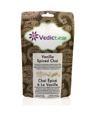Vanilla Spiced Chai Loose Tea With Spices Masala Chai Tea Perfect For Chai Tea Latte French Vanilla Natural Flavours Blended In Canada Made With Pure Assam Tea And Spices 125gm or 4.40oz