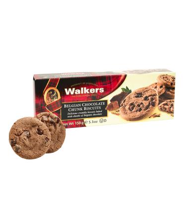 Walkers Belgian Chocolate Chunk Biscuits a Scottish chocolate specialty 150g