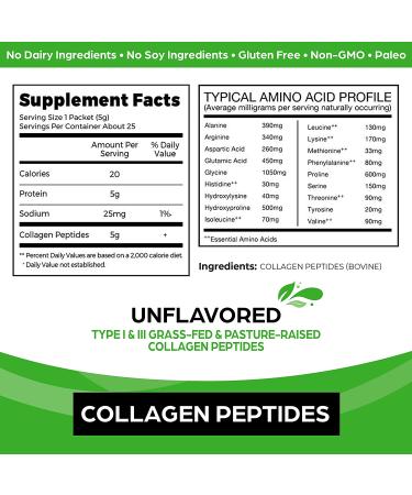 Orgain Grass Fed Collagen Peptides Protein Powder - Unflavored  25 Sticks | Premium Hydrolyzed Protein - Buy Online on GoSupps.com