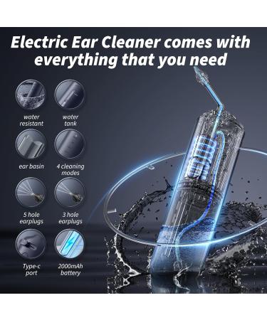 Ear Wax Removal - Electric Ear Cleaner - Ear Irrigation Kit Safe Ear Irrigation Flushing System with 4 Pressure Settings - Effective Ear Wax Removal Tool for Earwax Buildup (Dark Blue) - Buy Online on GoSupps.com