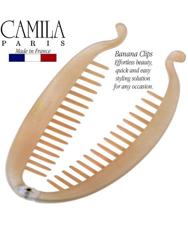 Camila Paris Large Banana Clip Hair Comb - Flexible Interlocking Styling Hair Clip for Thick Hair - Made in France - 5.5 Inch (Pack of 1) - Buy Online on GoSupps.com
