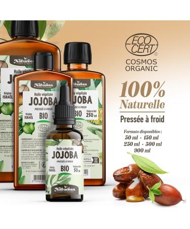  Plan te au Naturel JOJOBA Organic Oil 250 ml - Cosmos Organic - Plan te au Naturel - Pure Natural and Cold Pressed - Hair Body Skin - Buy Online on GoSupps.com