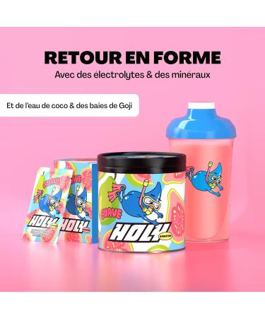 HOLY Hydration Goyave Poudre lectrolytes Sans Sucre | 50 Portions | Boisson Hydratation Sport avec Min raux Eau de Coco & Vitamines | V gan Ar mes Naturels (350g) - Buy Online on GoSupps.com