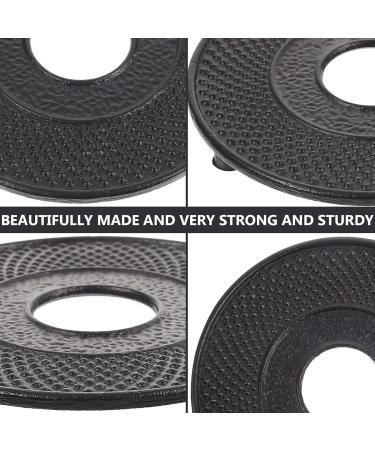 Coffee Mug Holder Coffee Mug Rack Cast Iron Trivet Pot Mat Iron Pot Holders Large Round Coasters for Hot Pot and Pan Pads Tea Ceremony Kit Coffee Decor Coffee Cup Holder/484 Black - Buy Online on GoSupps.com