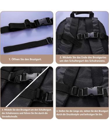 STSAIL 2 Adjustable Breast Belt Rucksack for Kids | Ergobag Replacement Backpack | Durable Nylon School Bag - Buy Online on GoSupps.com