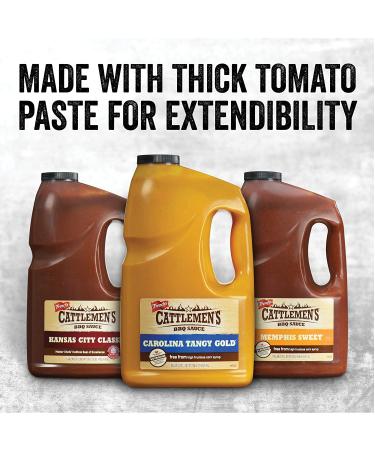 Cattlemen's Carolina Tangy Gold BBQ Sauce - 1 Gallon Bulk Container | Creamy Mustard & Sweet Molasses Blend | Perfect for Glazes - Buy Online on GoSupps.com