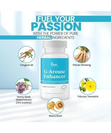 Dr Vitamin G-Arouse Enhancer for Female| Female Libido Booster to Increase Energy 60 Capsules & Candida Cleanse Caprylic Acid & LactoSpore for Detox & Gut Health | 30 Caps Supplement for Men & Women - Buy Online on GoSupps.com