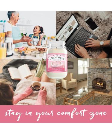 Birthday Cake Scented Candle - Non-Toxic Soy Wax | Handmade in USA | Long Lasting | One Pint Mason Jar | Perfect Home Fragrance - Buy Online on GoSupps.com