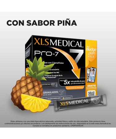 XLS Medical Pro-7 Results in 1 Month with 7 Benefits 3 Sessions Nutritionist Service with mynudgeplan Natural Origin 90 Sticks Pineapple Flavor - Buy Online on GoSupps.com
