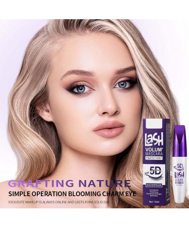EONFAVE 5D waterproof mascara long eyelashes waterproof volumizing brush black eyelashes long lasting mascara cream mascara with silk fiber nonclumping extra volume thick and curly - Buy Online on GoSupps.com