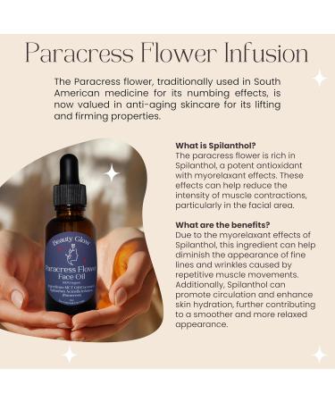 100% Organic Paracress Flower Spilanthes Facial Oil Serum for Face MCT Coconut Oil Infused with Paracress Spilanthes Acmella Oleracea Flowers for Anti-Aging Anti-Wrinkle Moisturizing Miracle 1 Fl Oz - Buy Online on GoSupps.com