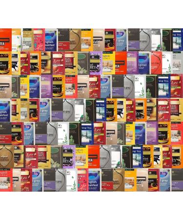  AB.GROCERIES Pack of 50 individually wrapped tea bags - Large selection of classic black fruits decaffeinated green herbs healthy and caffeine-free (black tea pack of 50 tea bags) - Buy Online on GoSupps.com