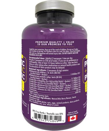 Promise Organic Probiotic + Prebiotic 300g (11oz) + 250mg of L-Glutamine) 45 Billion CFU & 7 Strains Support for Digestive Health Gut Flora Reduce Bloating Constipation Gas & Leaky Gut Relief - Buy Online on GoSupps.com