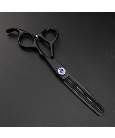 High-end blue diamond black Japanese scissors 440C stainless steel scissors fast cutting hairdressing tools scissors (set) - Buy Online on GoSupps.com