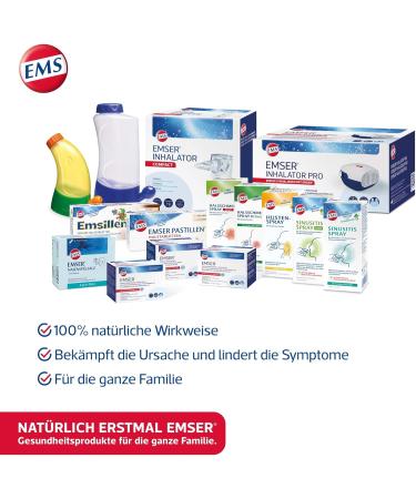 Emser Inhalation Solution Hyperton 8% - Natural Salt for Cystic Fibrosis & Bronchiectasis | 20 Ready-to-Use Ampoules (5ml) - Buy Online on GoSupps.com