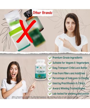 Organic Holy Basil (Tulsi) Capsules - Natural Stress Relief and Immune Support - Buy Online on GoSupps.com