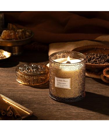 La Jolie Muse Sahara Ambre Scented Candle Candle Gifts for Women Large Glass Jar Candle Natural Soy Wax 90 Hour Candles Long Burning 19.4Oz /550g Sahara Ambre 19.4 ounce - Buy Online on GoSupps.com