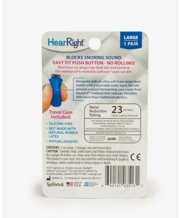 Ultra Soft Foam Ear Plugs - Comfortable 3-Pack for Superior Noise Reduction | Large Size - Buy Online on GoSupps.com