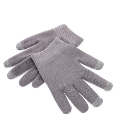 FRCOLOR 1 Pair Womens Gloves Moisturizing Gloves Lotion Hand Protection Moisturizing Gel Gloves Gel Gloves for Women Gloves for Moisturizing Hands Overnight Women's Cotton Hand Gloves Spa 21x14cm Grey