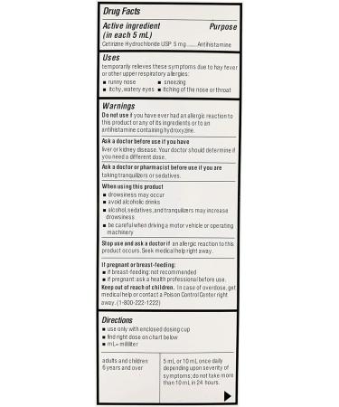 Buy CETIRIZINE Children's Oral Solution - Fast Allergy Relief for Kids - Buy Online on GoSupps.com