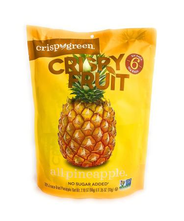 Crispy Green Pineapples 0.36oz - 6 Pack | Delicious and Healthy Snack Option - Buy Online on GoSupps.com