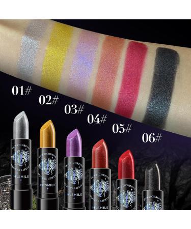 Glitter Lipstick - Pearlized Shimmer Metallic Lip Color | Long Lasting Moisturizing & Waterproof (04#Rose - Buy Online on GoSupps.com