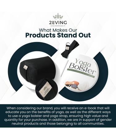 2Living Yoga Set: Bolster, Strap, and E-book - Complete Your Yoga Practice - Buy Online on GoSupps.com