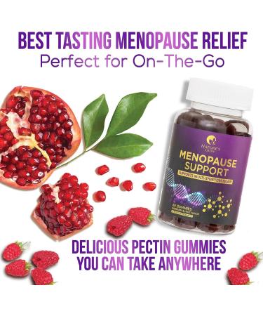 Menopause Relief Gummies - Night Sweats & Hot Flashes Support - Natural Energy Boost - Non-GMO & Gluten Free - 60 Gummies - Buy Online on GoSupps.com