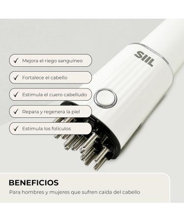 Siil Rechargeable LED Massage Brush - Stimulate Hair Growth & Improve Scalp Circulation | Combat Hair Loss - Buy Online on GoSupps.com