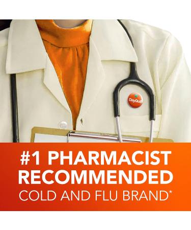 Vicks DayQuil Cough Cold & Flu Almond Relief 12 Fl Oz - Pack of 1 - Buy Online on GoSupps.com