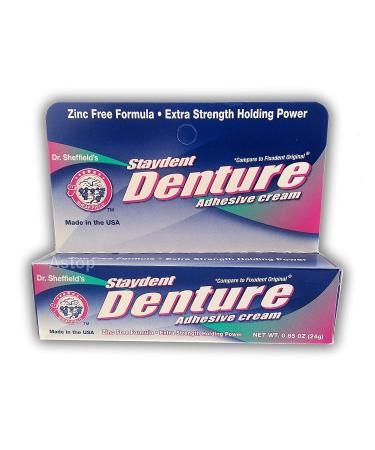 Dr Sheffield's STAYDENT  extra strength Denture Adhesive Cream  0.85 oz